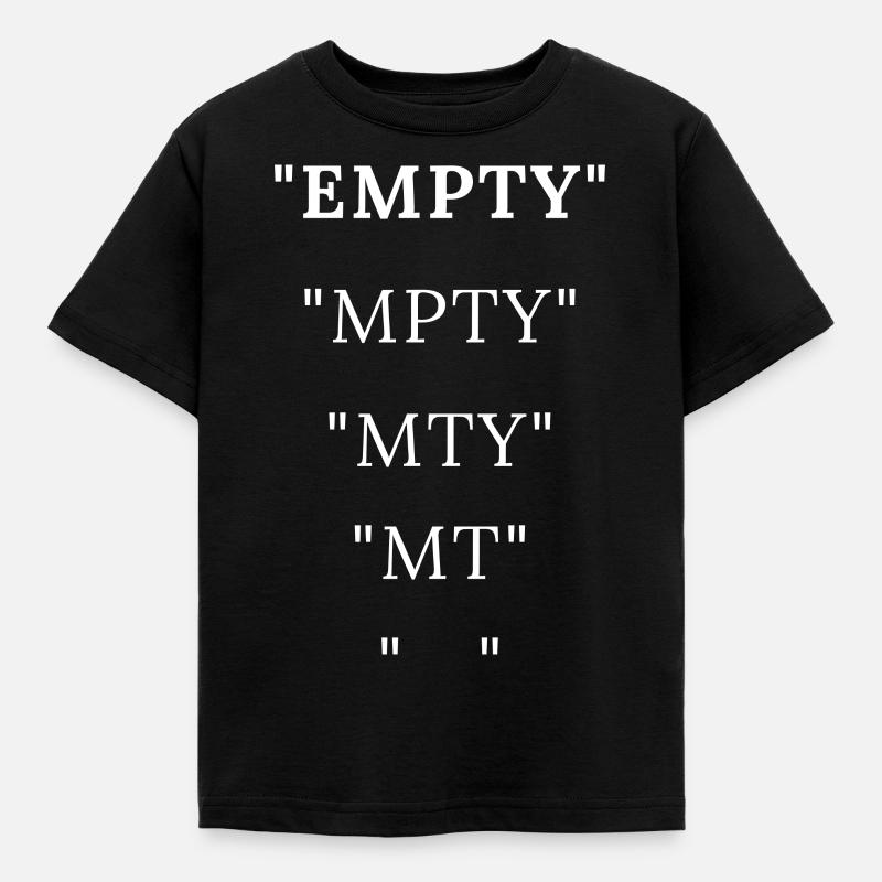 EMPTY - Kids' T-Shirt - black