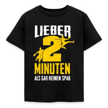 Handball Lieber 2 Minuten - Kinder T-Shirt - Schwarz - Vorne - AI Model Kid Female (0cm)