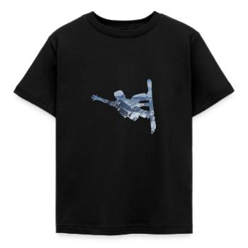 Snowboarding - Kinder T-Shirt - Schwarz - Vorne - AI Model Kid Female (0cm)