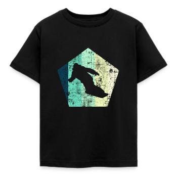 Snowboarding - Kinder T-Shirt - Schwarz - Vorne - AI Model Kid Female (0cm)