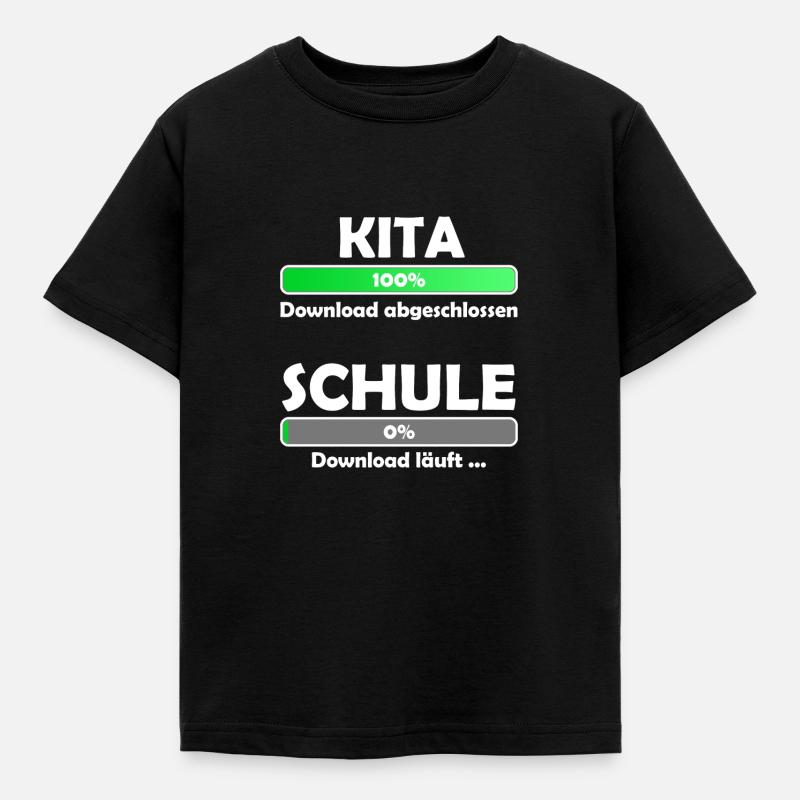 Schule loading - Schulbeginn - Einschulung - Kinder T-Shirt - Schwarz