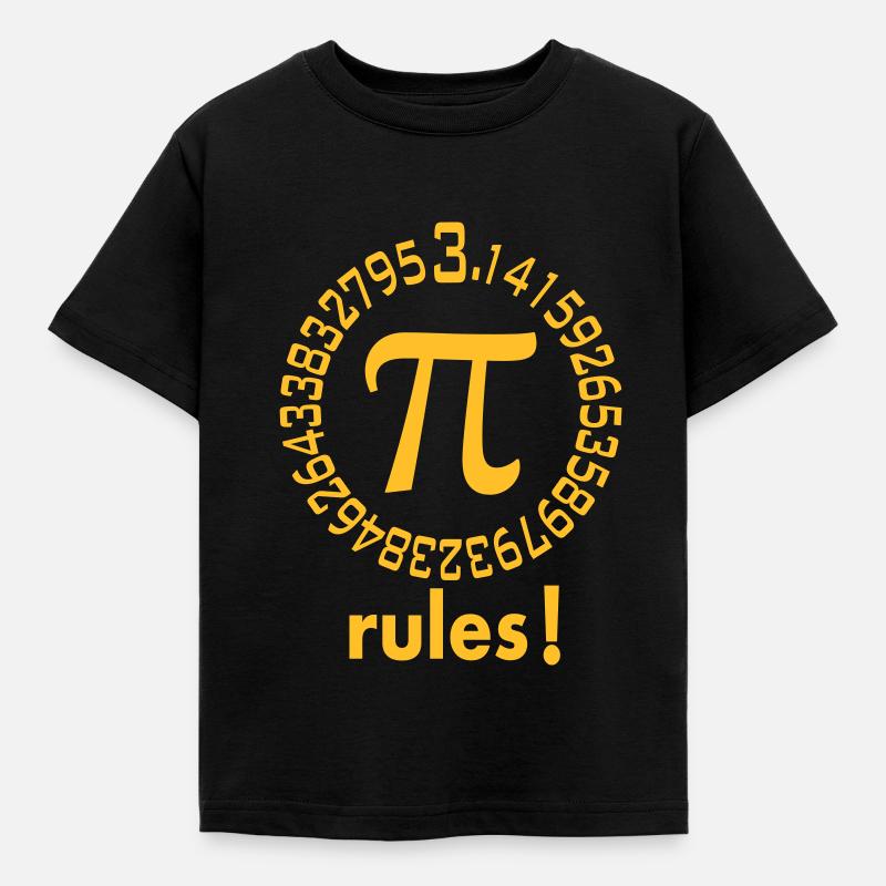 Pi_rules_! - T-shirt Enfant - noir
