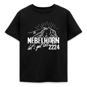 Nebelhorn 2224 m Allgäu Allgäu Alps Oberstdorf - Kids' T-Shirt - black - Front - AI Model Kid Female (0cm)