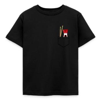 Soja Sauce Hemd Tasche Sushi Geschenkidee Asia - Kinder T-Shirt - Schwarz - Vorne - AI Model Kid Female (0cm)