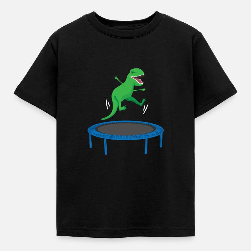 Jumping T Rex - T-shirt Enfant - noir
