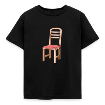 Illustration de la chaise - T-shirt Enfant - noir - Devant - AI Model Kid Female (0cm)