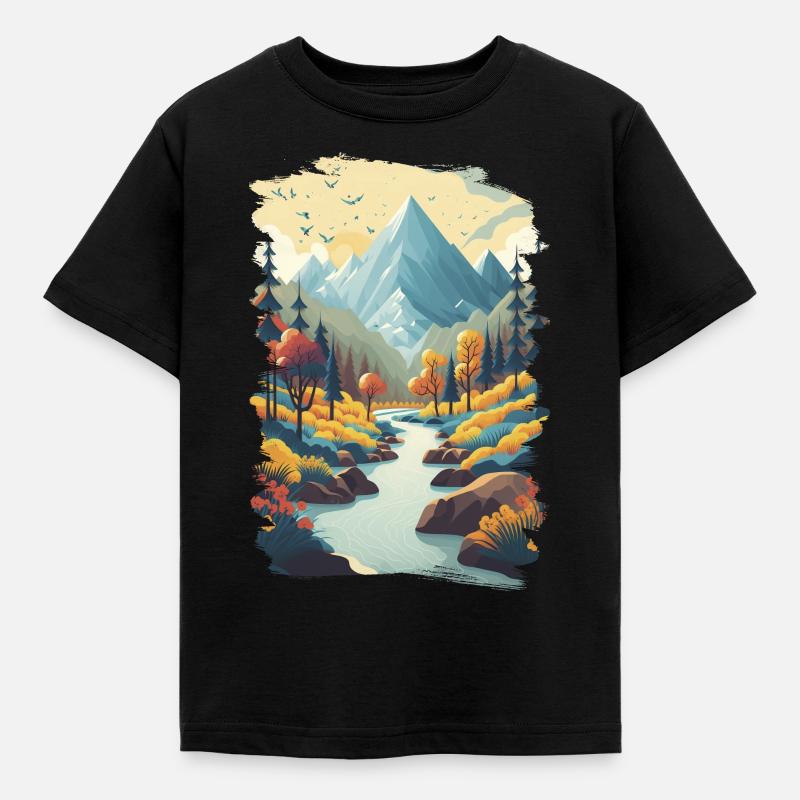 Mountain Calling 4 - T-shirt Enfant - noir