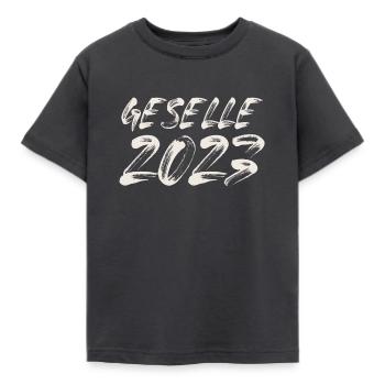 Geselle 2023 Gesellenprüfung - Kinder T-Shirt - Dunkelgrau - Vorne - AI Model Kid Female (0cm)