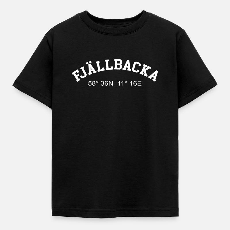 Fjällbacka Sweden Coordinates GPS Map Hiking - Kids' T-Shirt - black