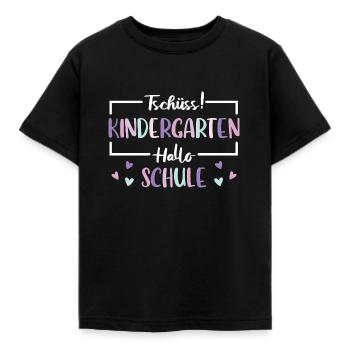 Kindergarten Abschied Schule Einschulung - Kinder T-Shirt - Schwarz - Vorne - AI Model Kid Female (0cm)