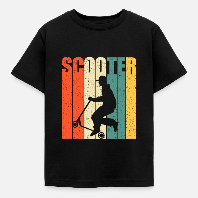 Idea regalo per scooter acrobatico per bambini - Maglietta per bambini - nero