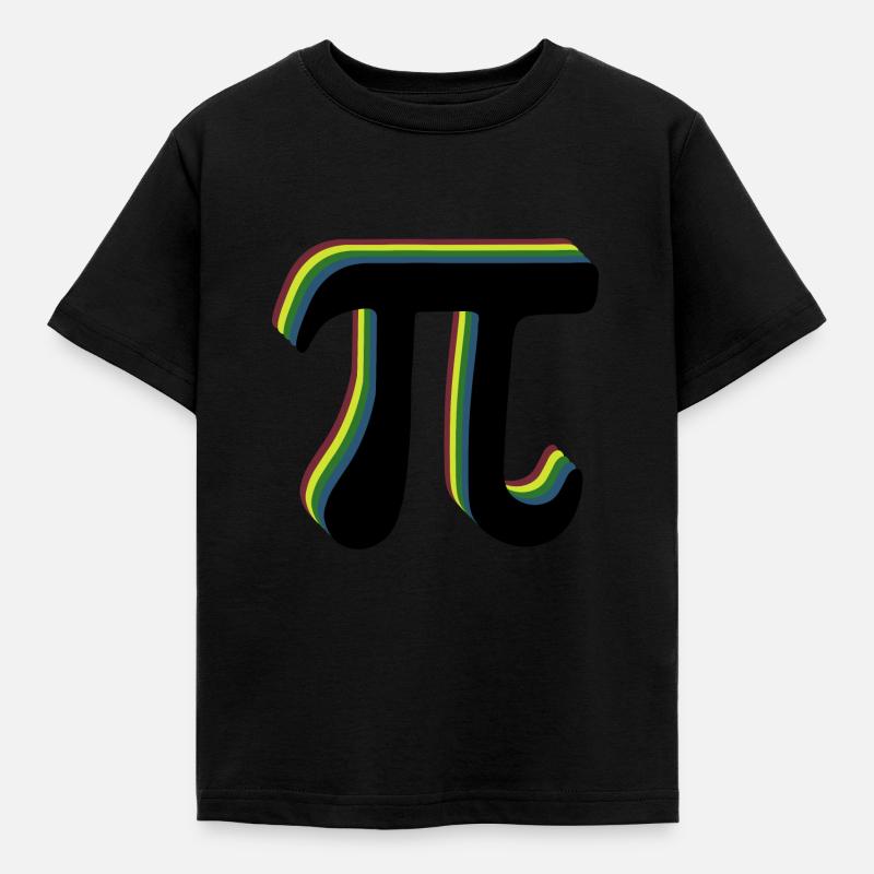 Math Pi symbol Pi - Kids' T-Shirt - black