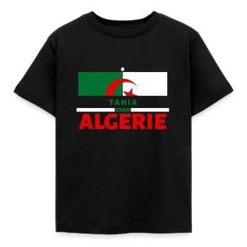Tahia Mon Algérie - T-shirt Enfant - noir - Devant - AI Model Kid Female (0cm)