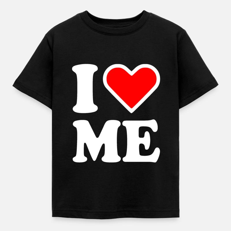 I love me - Børne-T-shirt - sort