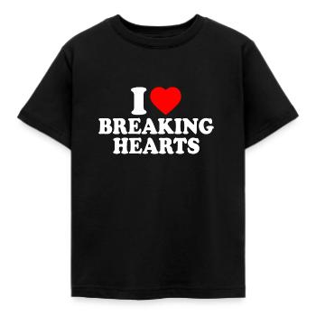 I love breaking hearts - T-shirt Enfant - noir - Devant - AI Model Kid Female (0cm)