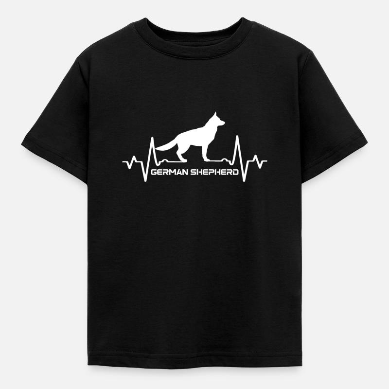 Deutscher Schäferhund - Kinder T-Shirt - Schwarz