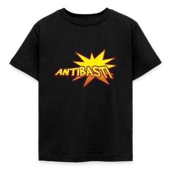 Antibasti Comic Regierung Österreich - Kinder T-Shirt - Schwarz - Vorne - AI Model Kid Female (0cm)
