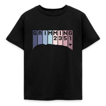 Grimming Berg Steiermark Austria Österreich Retro - Kids' T-Shirt - black - Front - AI Model Kid Female (0cm)