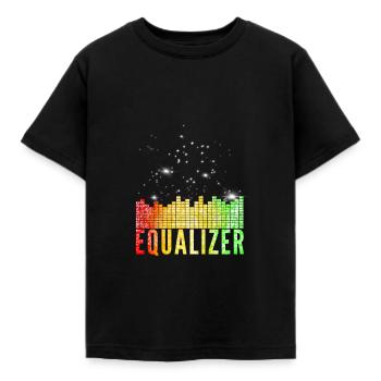 Equalizer - Kids' T-Shirt - black - Front - AI Model Kid Female (0cm)