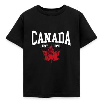 Canada - T-shirt Enfant - noir - Devant - AI Model Kid Female (0cm)