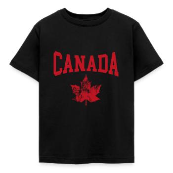 Canada - T-shirt Enfant - noir - Devant - AI Model Kid Female (0cm)