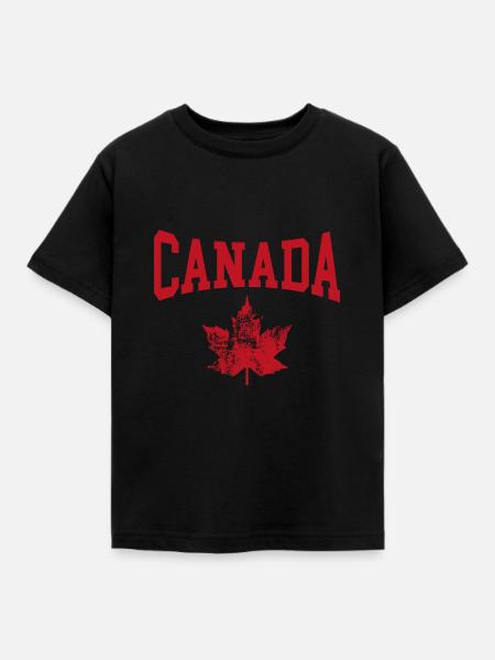 Kanada - Børne-T-shirt - sort