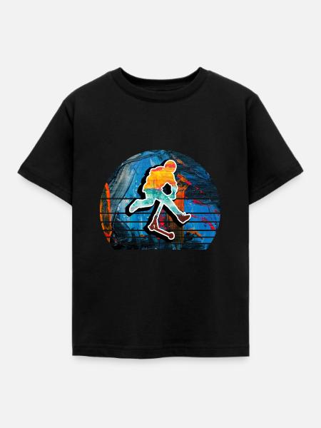 Freestyle-Roller - Kinder T-Shirt - Schwarz