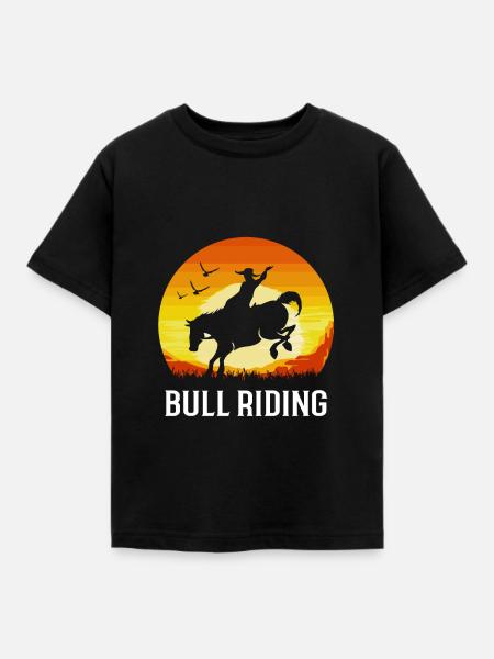 Rodeo - Kinder T-Shirt - Schwarz