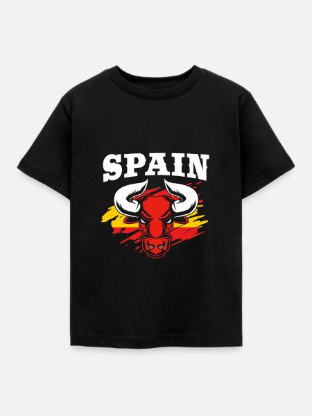 Spanien - Kinder T-Shirt - Schwarz