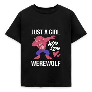 Loup-garou - T-shirt Enfant - noir - Devant - AI Model Kid Female (0cm)