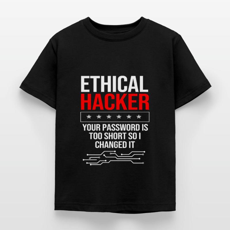 Cybersecurity Cyber Programmer Hacker Kids' T-Shirt