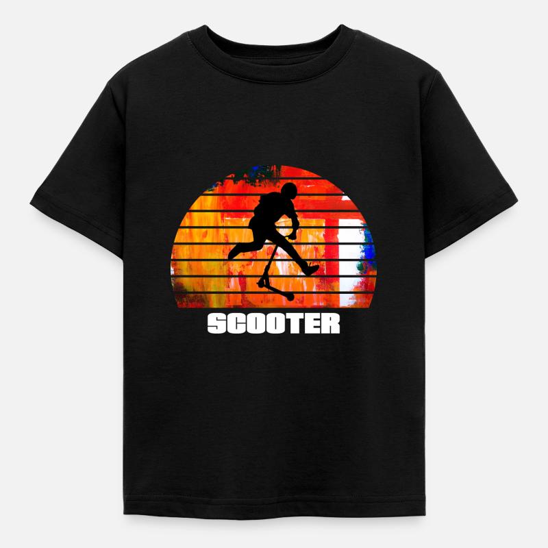 Roller - Kinder T-Shirt - Schwarz