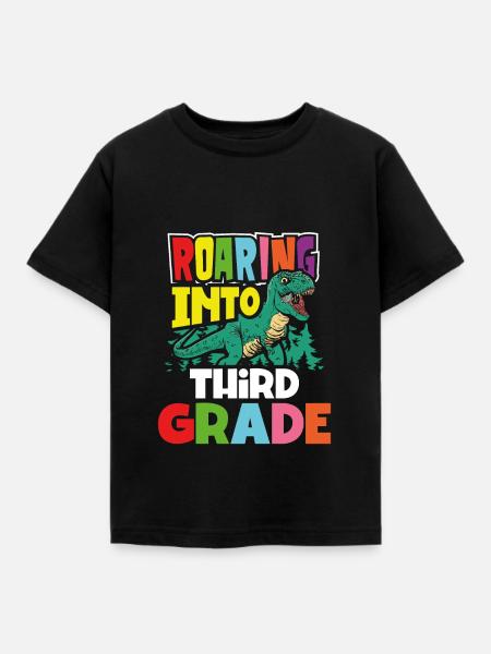 Dröhnen In Die 3. Klasse - Kinder T-Shirt - Schwarz