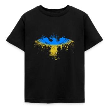 Aigle ukrainien Liberté Ukraine - T-shirt Enfant - noir - Devant - AI Model Kid Female (0cm)