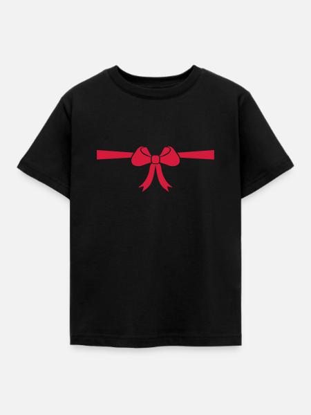 Schleife - Kinder T-Shirt - Schwarz