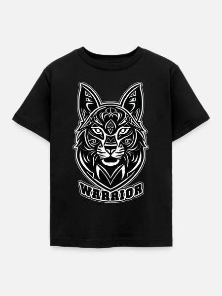 Katzenhundekrieger - Kinder T-Shirt - Schwarz