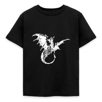 Dragon - T-shirt Enfant - noir - Devant - AI Model Kid Female (0cm)