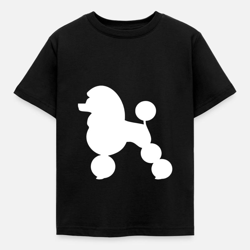 Pudel - Kinder T-Shirt - Schwarz