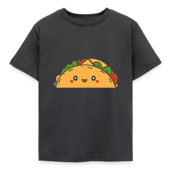 Tacos - Kinder T-Shirt - Dunkelgrau - Vorne - AI Model Kid Female (0cm)