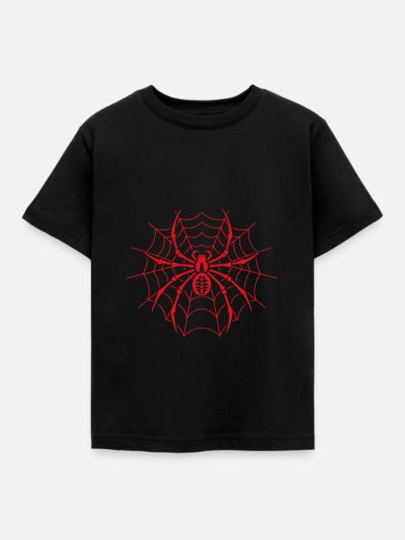 Spinne - Kinder T-Shirt - Schwarz