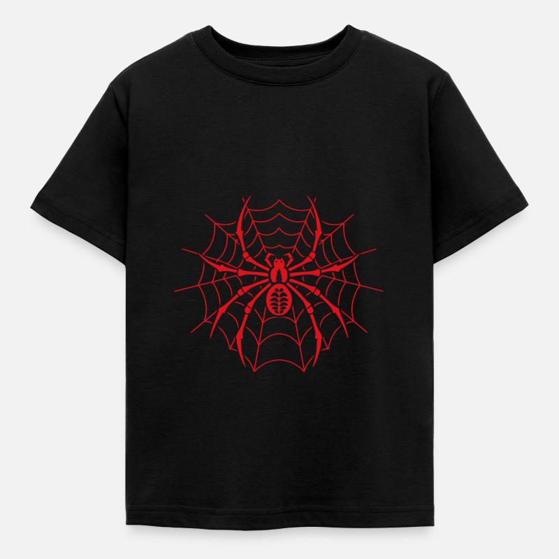 Spinne - Kinder T-Shirt - Schwarz
