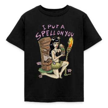 i put a spell on you - T-shirt Enfant - noir - Devant - AI Model Kid Female (0cm)