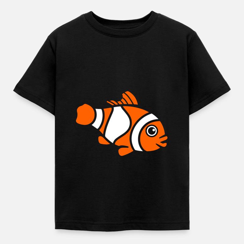 Clownfisch - Kinder T-Shirt - Schwarz