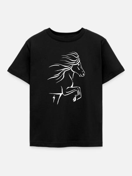 Tolter_Outline_Weiss - Kinder T-Shirt - Schwarz