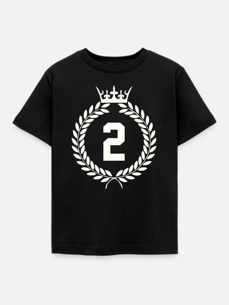 2 Kranz - Kinder T-Shirt - Schwarz