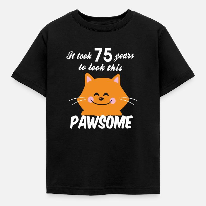 Il a fallu 75 ans pour regarder ce pawsome - T-shirt Enfant - noir