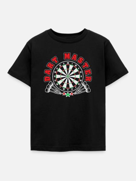 Dart Pfeil Darts - Kinder T-Shirt - Schwarz
