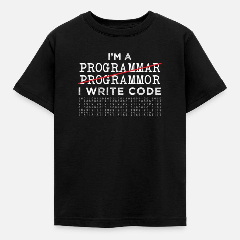 Programmierer - Kinder T-Shirt - Schwarz