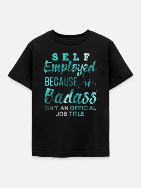 Selbstständig - Kinder T-Shirt - Schwarz