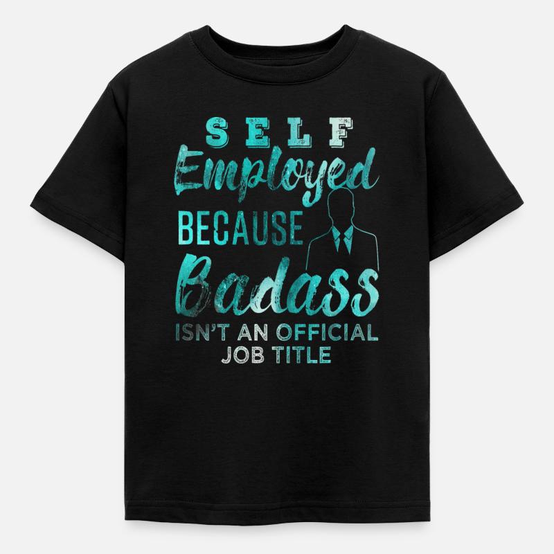 Selbstständig - Kinder T-Shirt - Schwarz